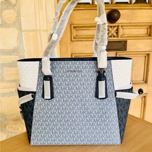 Michael Kors Gray and Black Women's Bag